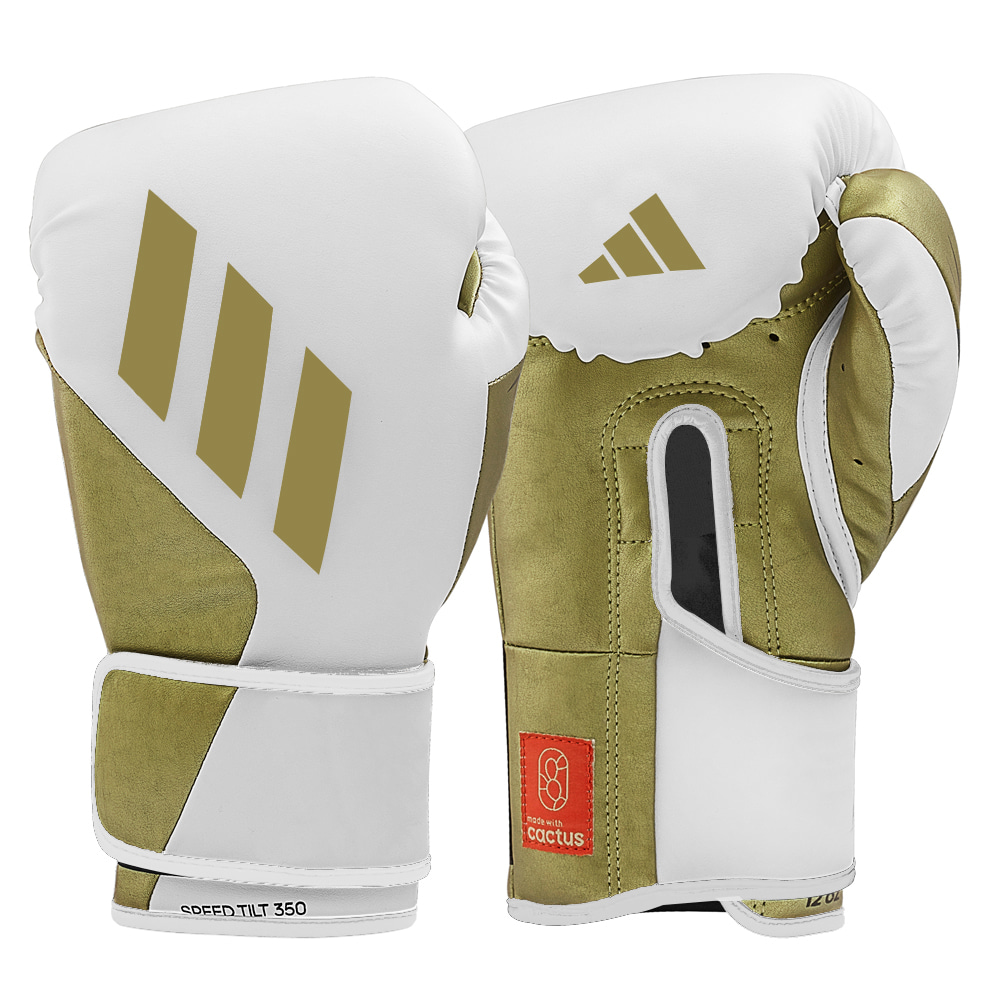 [5월 둘째주부터 순차 발송]  ADISPEED Tilt 350 Training Glove Velcro - White/Gold